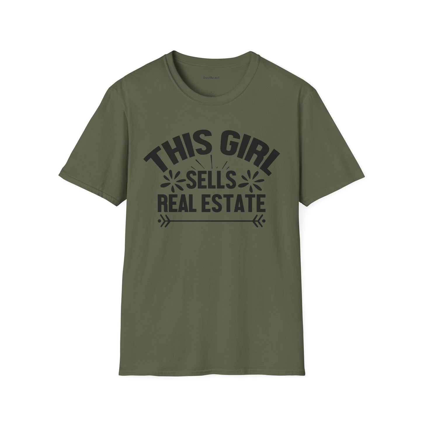 This Girl Sells Real Estate Unisex Soft Style T-Shirt 100% Cotton Graphic