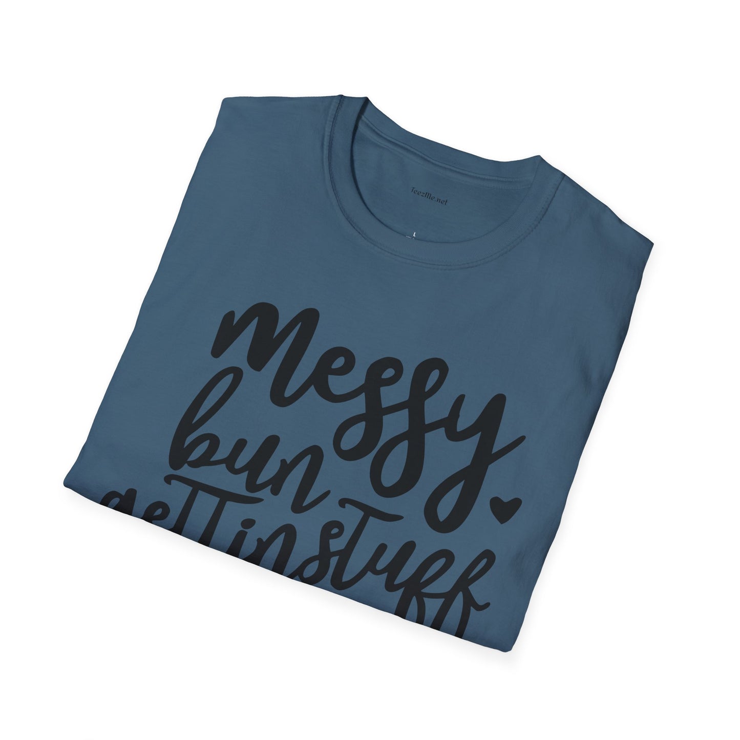 Messy Bun  - Unisex Softstyle T-Shirt 100% Cotton Graphic