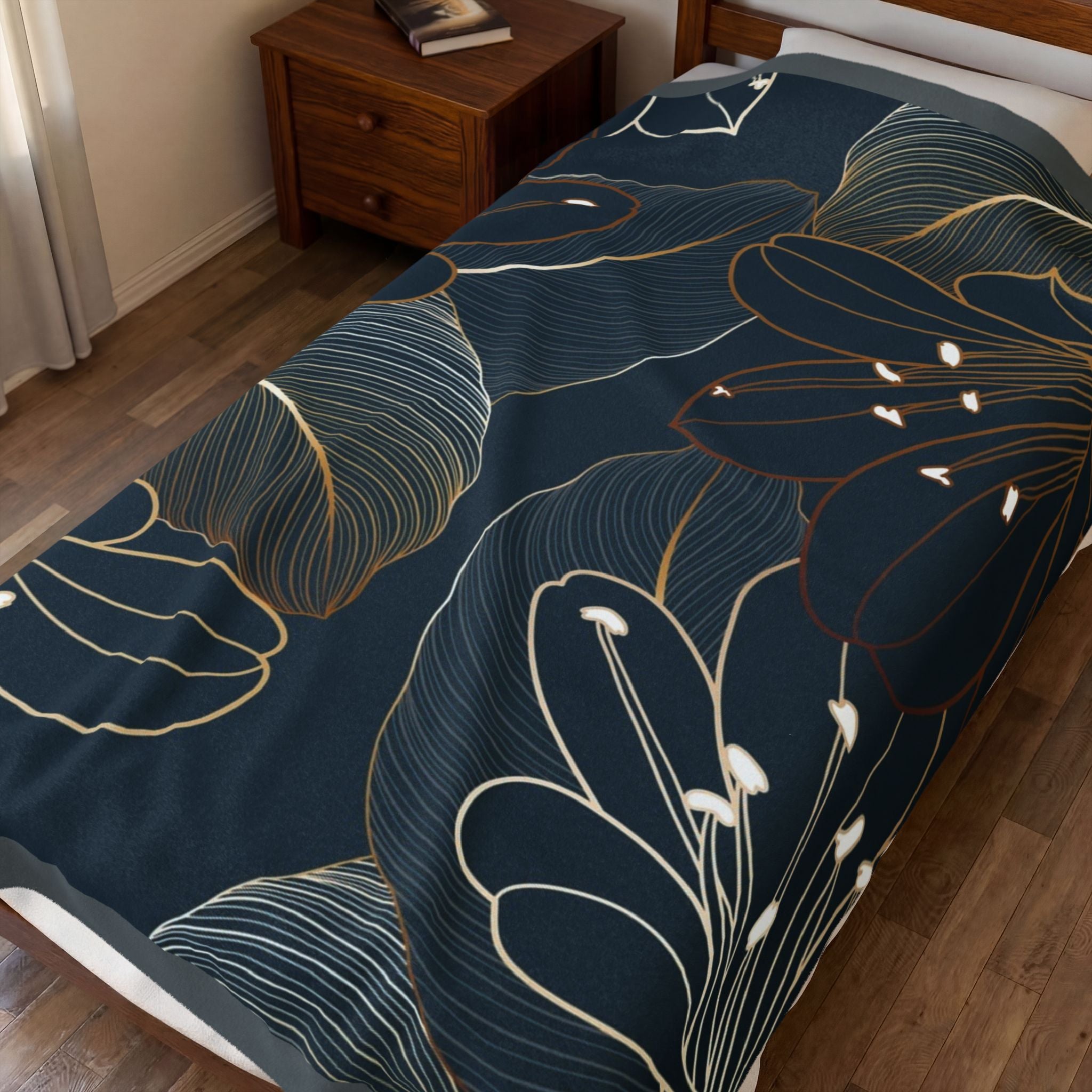 Tropical Escape Velveteen Plush Blanket