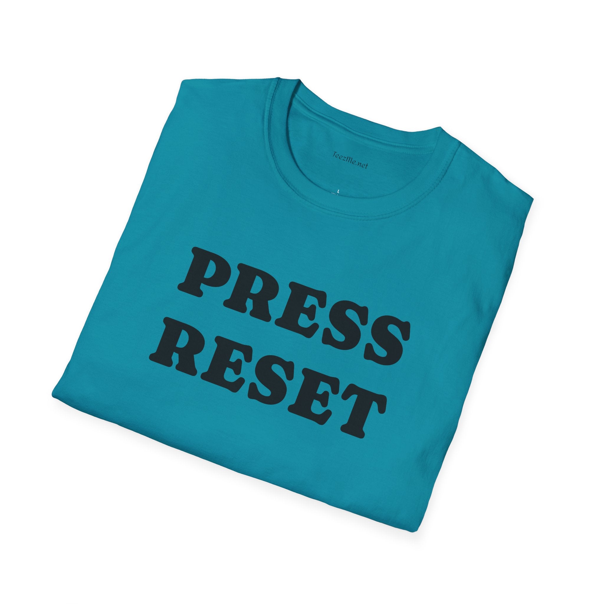 Press Reset - Unisex Softstyle T-Shirt 100% Cotton Graphic
