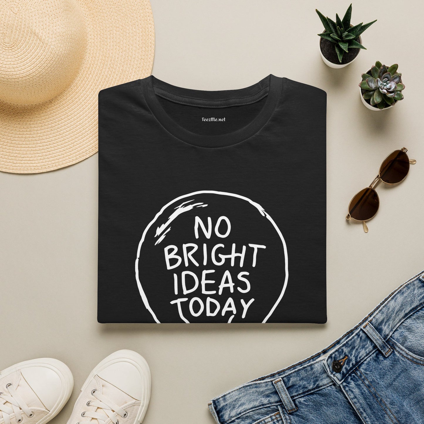 No Bright Ideas Today Unisex Softstyle T-Shirt 100% Cotton Graphic