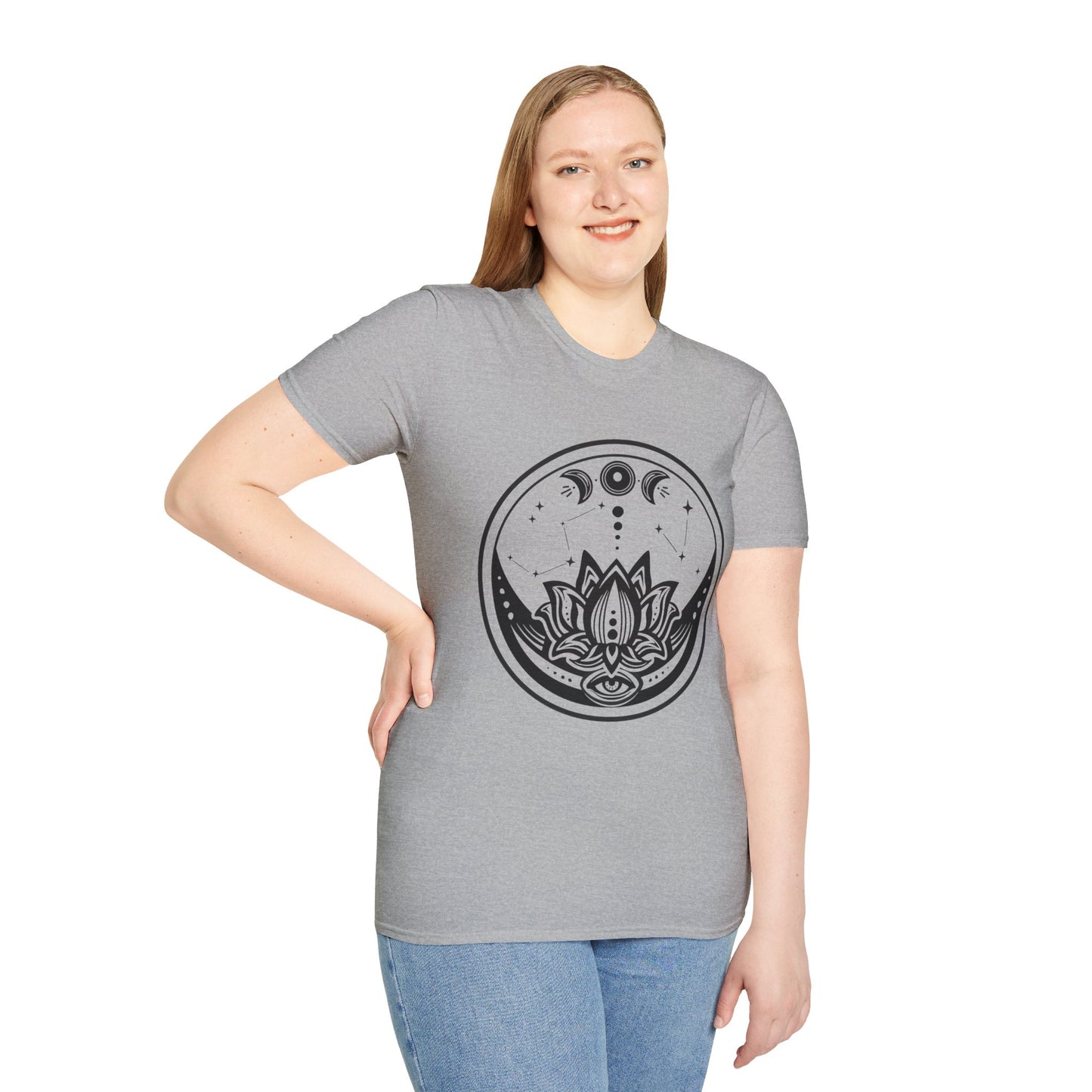 Moon Phase - Unisex Softstyle T-Shirt 100% Cotton Graphic