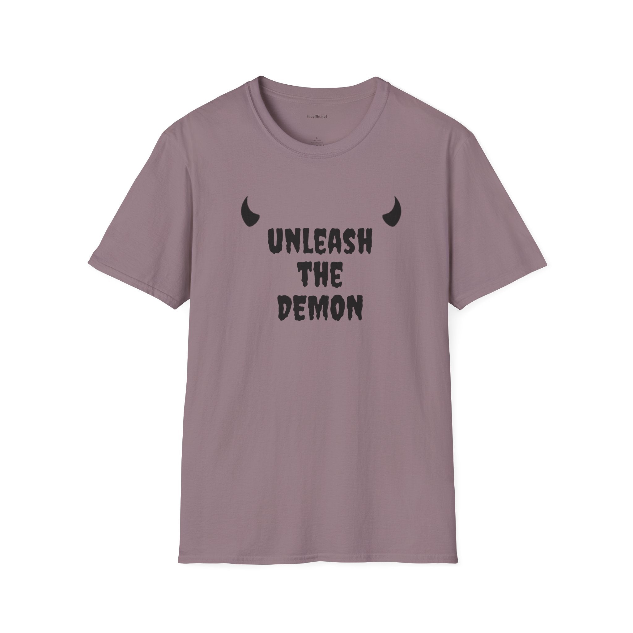 unleash the DEMON - Unisex Softstyle T-Shirt 100% Cotton Graphic