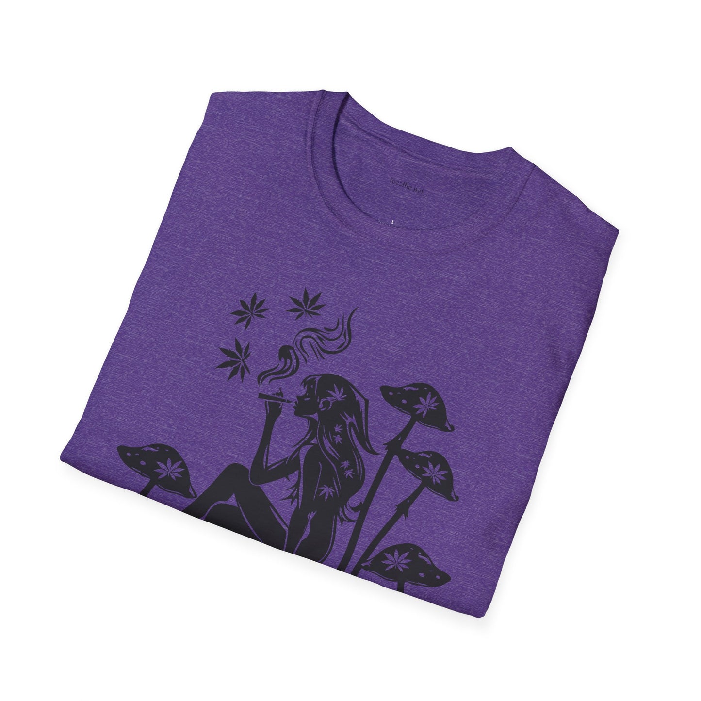 Fairy Smoking Weed - Unisex Softstyle T-Shirt 100% Cotton Graphic