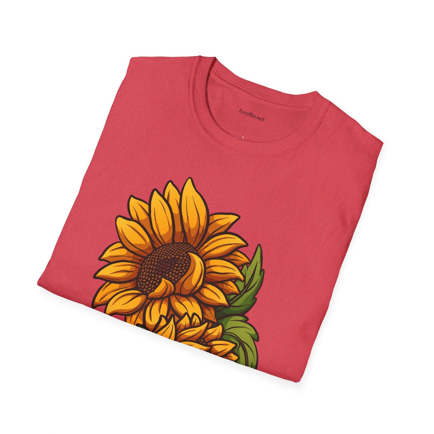 Sunflower (image) - Unisex Softstyle T-Shirt 100% Cotton Graphic