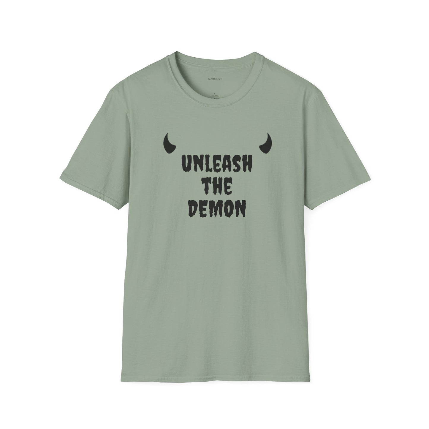 unleash the DEMON - Unisex Softstyle T-Shirt 100% Cotton Graphic