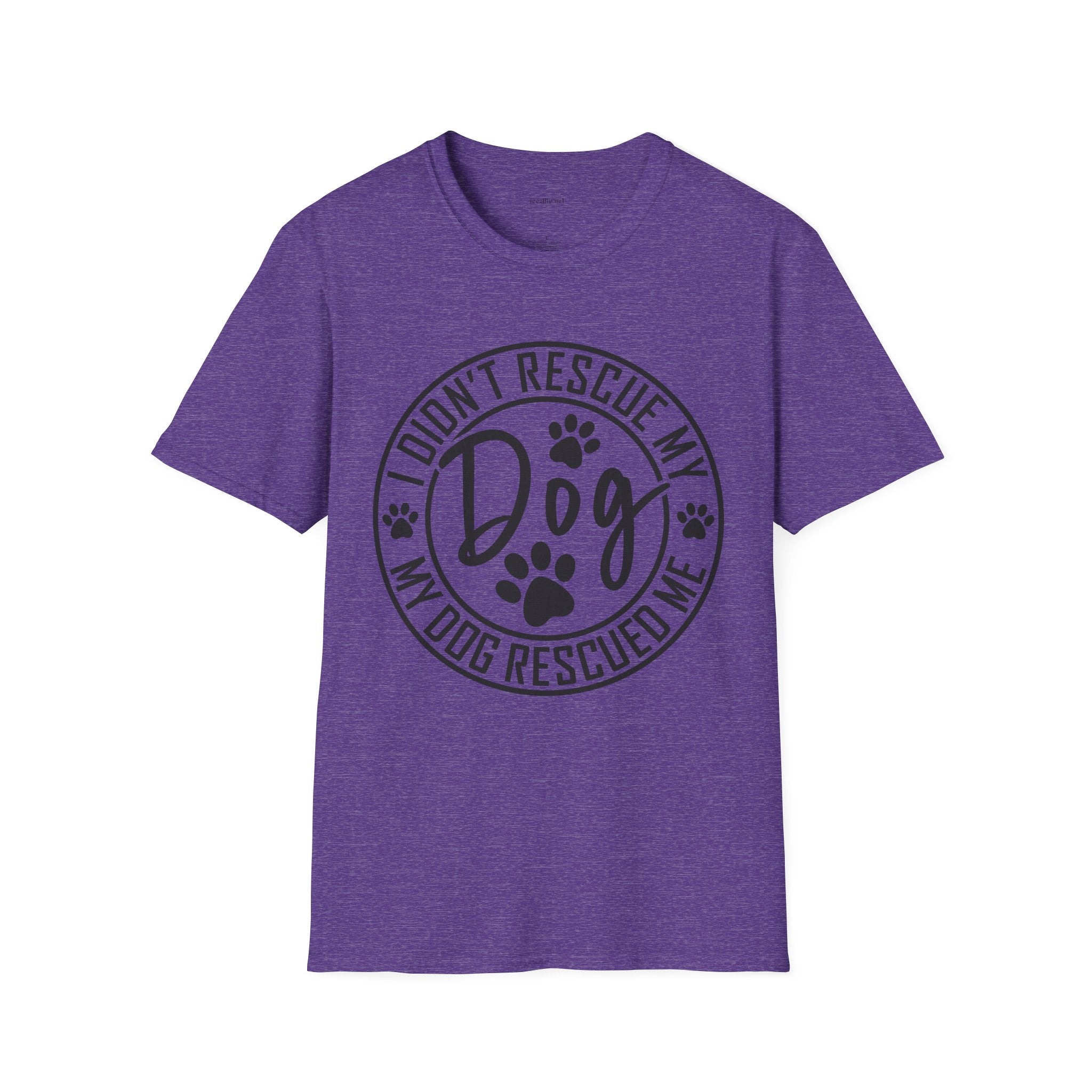 Rescue Dog T-Shirt – "I Didn't Rescue My Dog, My Dog Rescued Me" Paw Print Tee