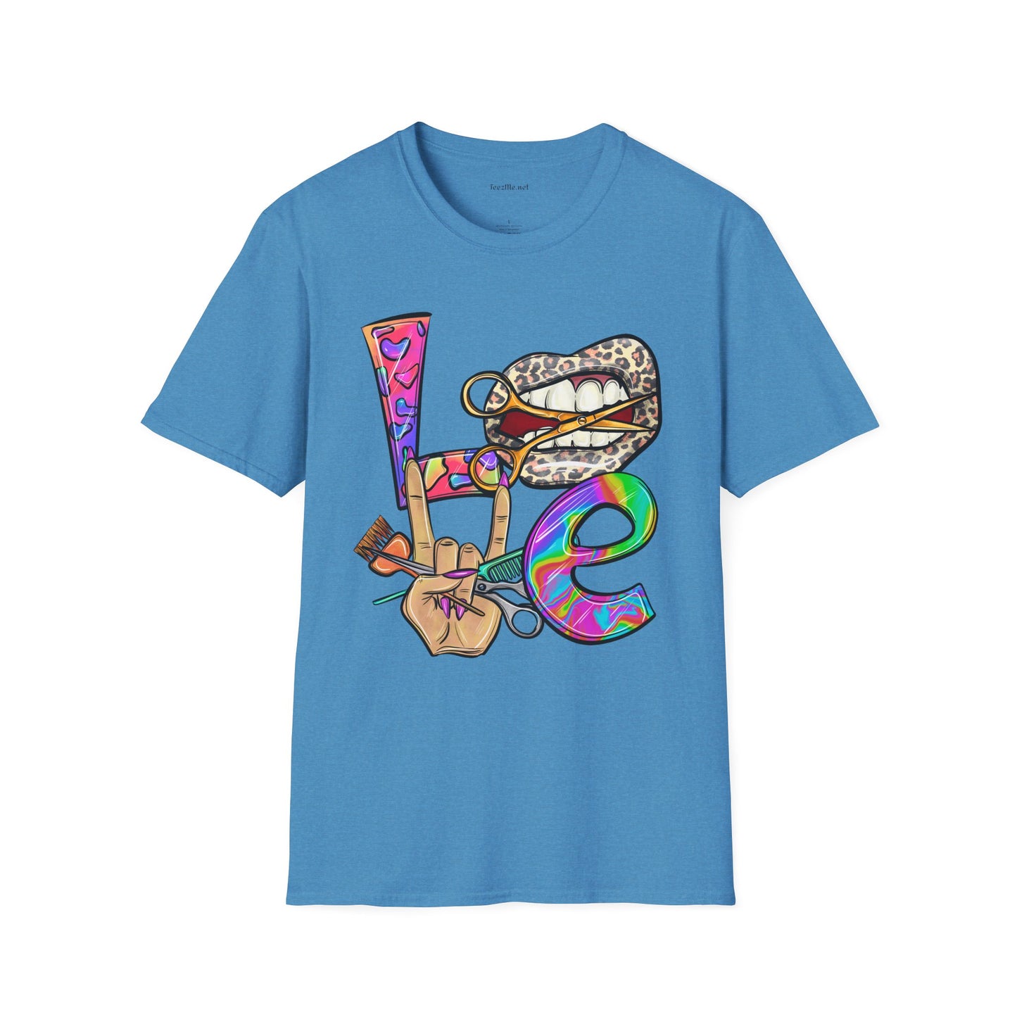 Hairstylist Love Unisex Softstyle T-Shirt 100% Cotton Graphic