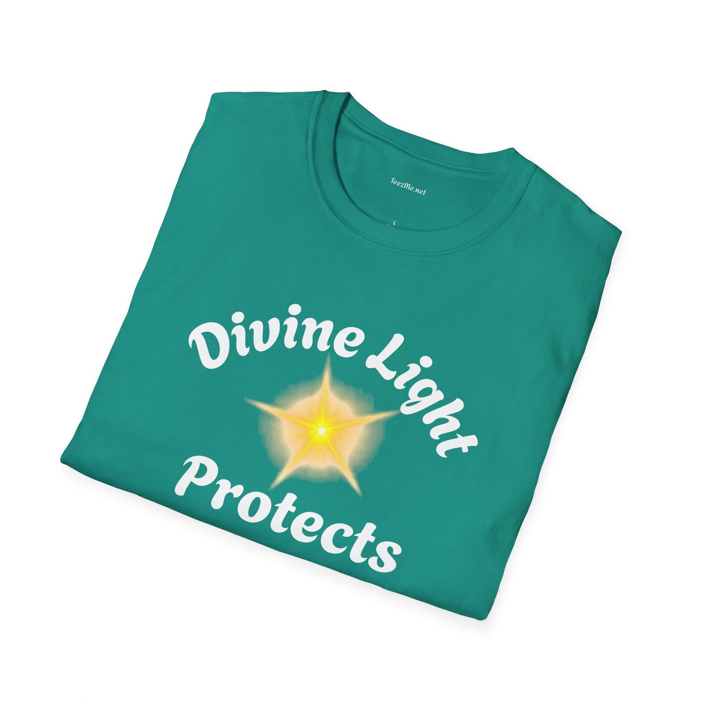 Divine Light Protects ME - Unisex Softstyle T-Shirt 100% Cotton Graphic