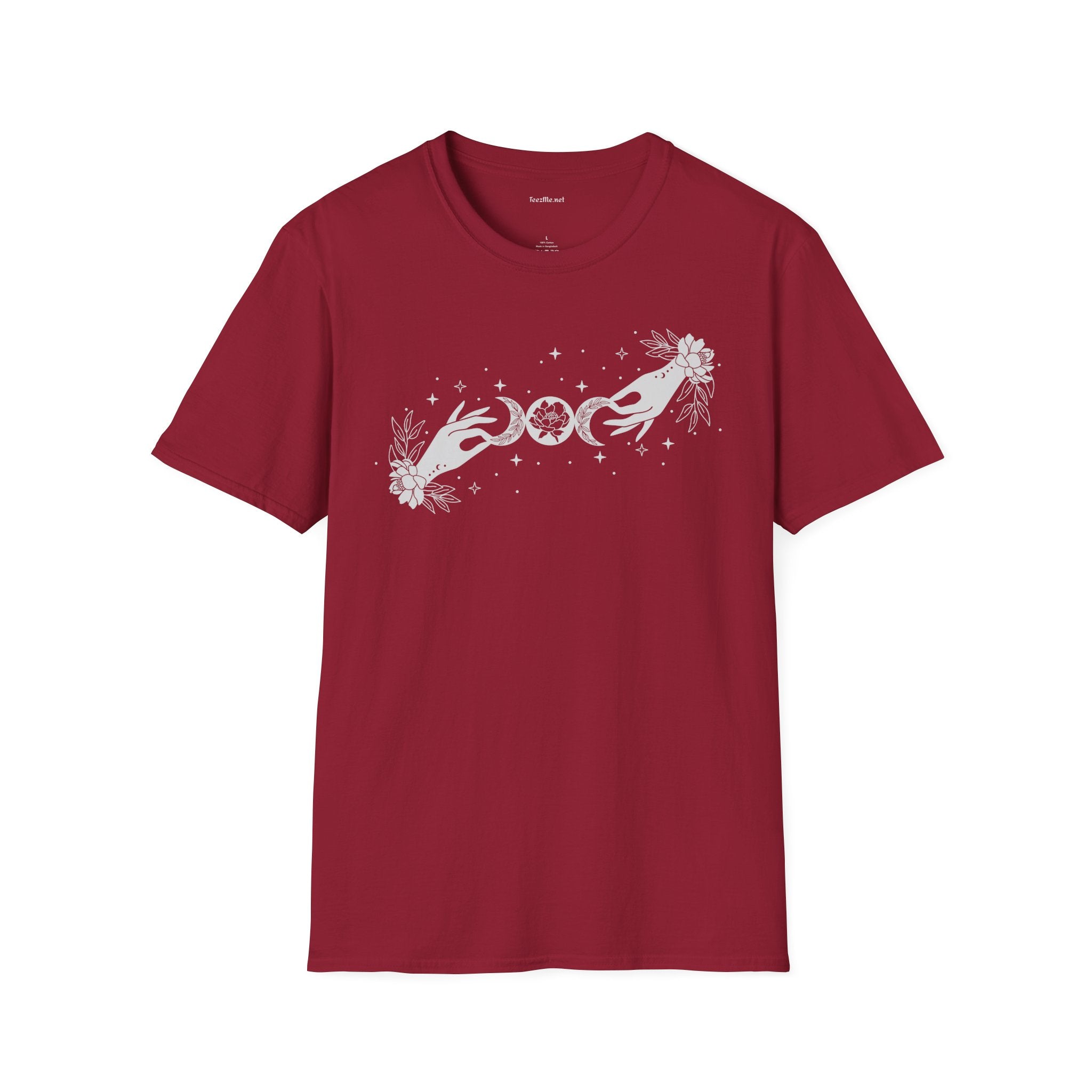 BOHO Mystical Moon - Unisex Softstyle T-Shirt 100% Cotton Graphic