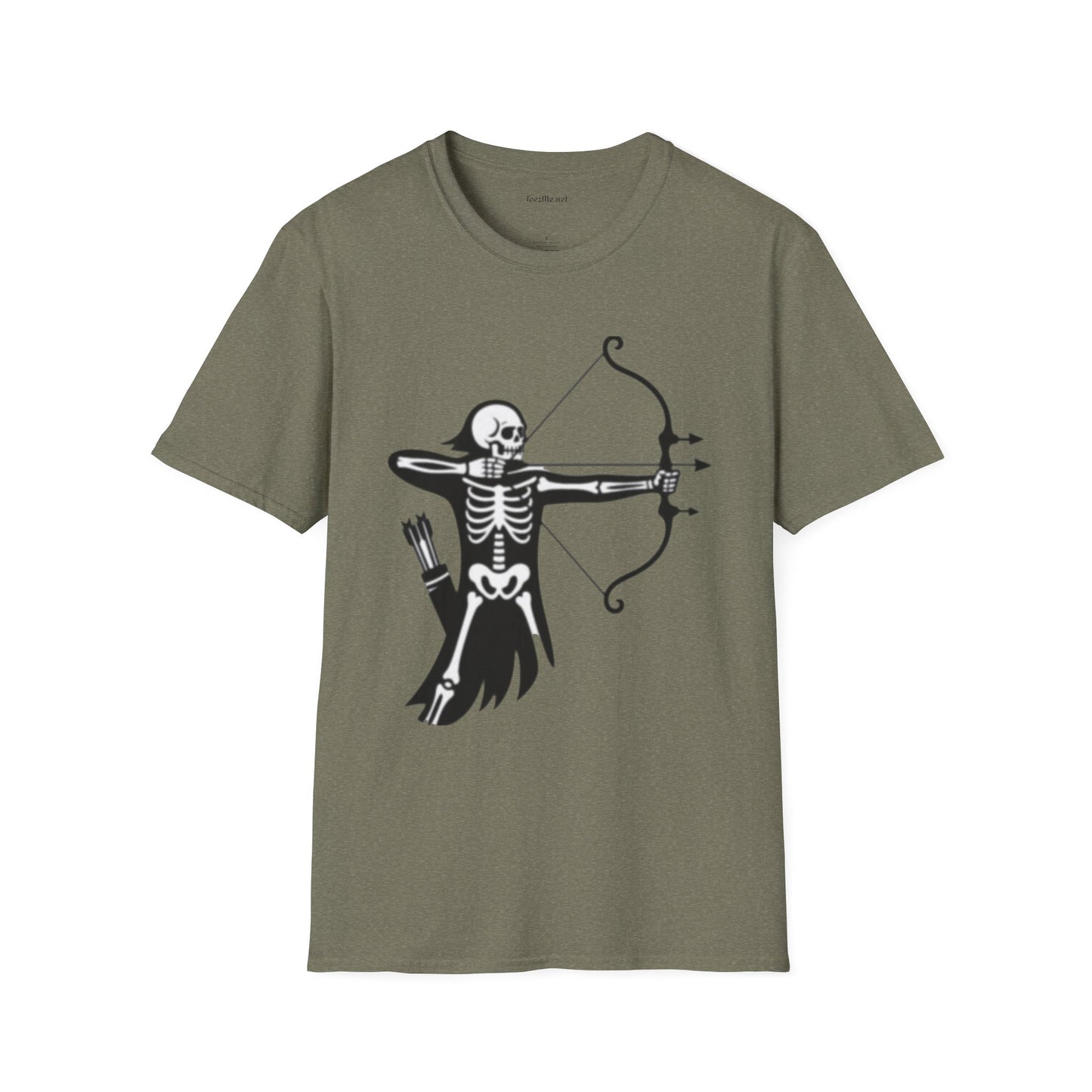 Skeleton Archer Unisex Softstyle T-Shirt 100% Cotton Graphic