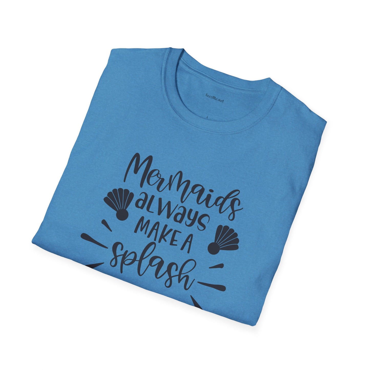 Mermaids make a splash - Unisex Softstyle T-Shirt 100% Cotton Graphic