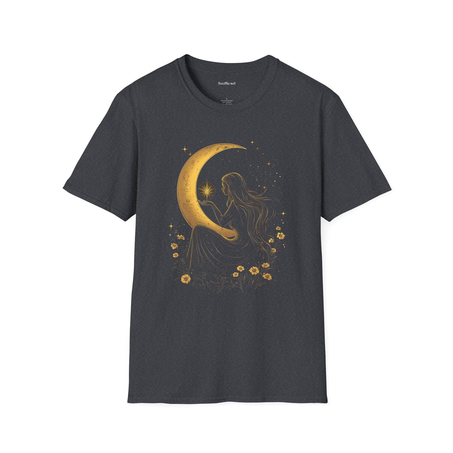 Moon Goddess - Unisex Softstyle T-Shirt 100% Cotton Graphic