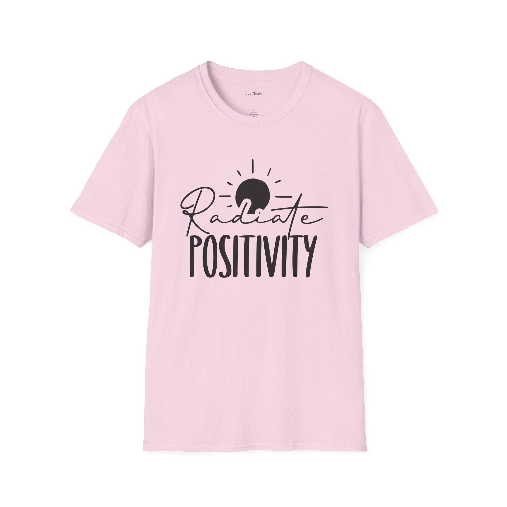 Radiate Positivity Unisex Soft Style T-Shirt 100% Cotton Graphic