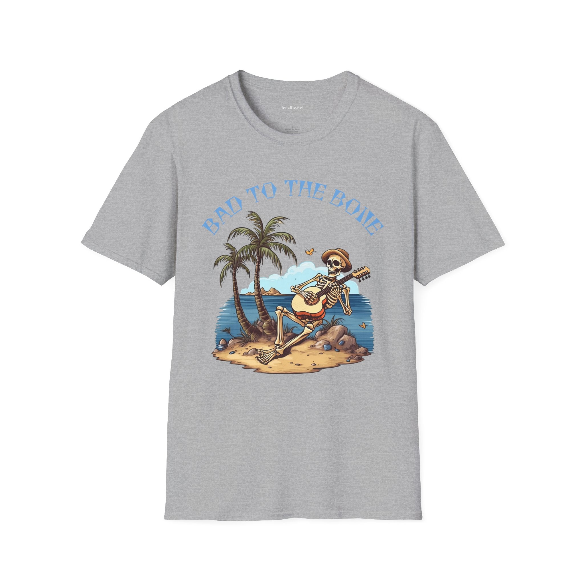 Bad to the Bone Unisex Softstyle T-Shirt 100% Cotton Graphic