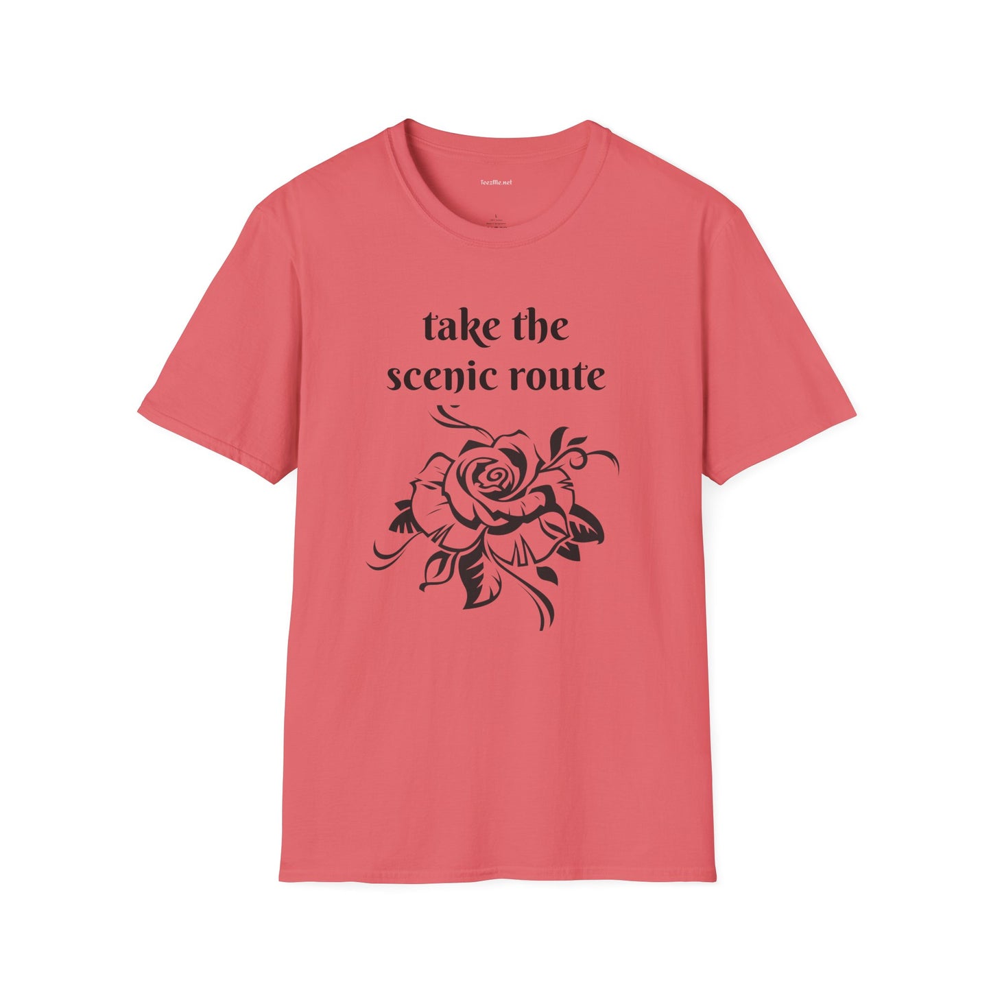 Take the scenic route- Unisex Softstyle T-Shirt 100% Cotton Graphic