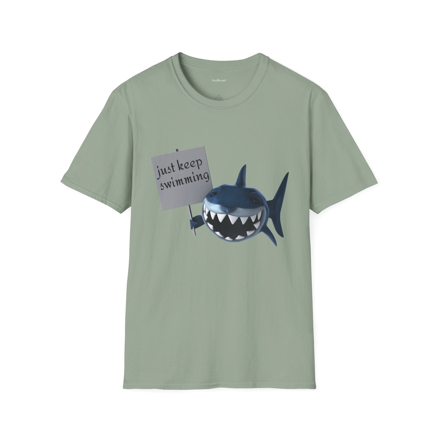 Just keep swimming - Unisex Softstyle T-Shirt 100% Cotton Graphic