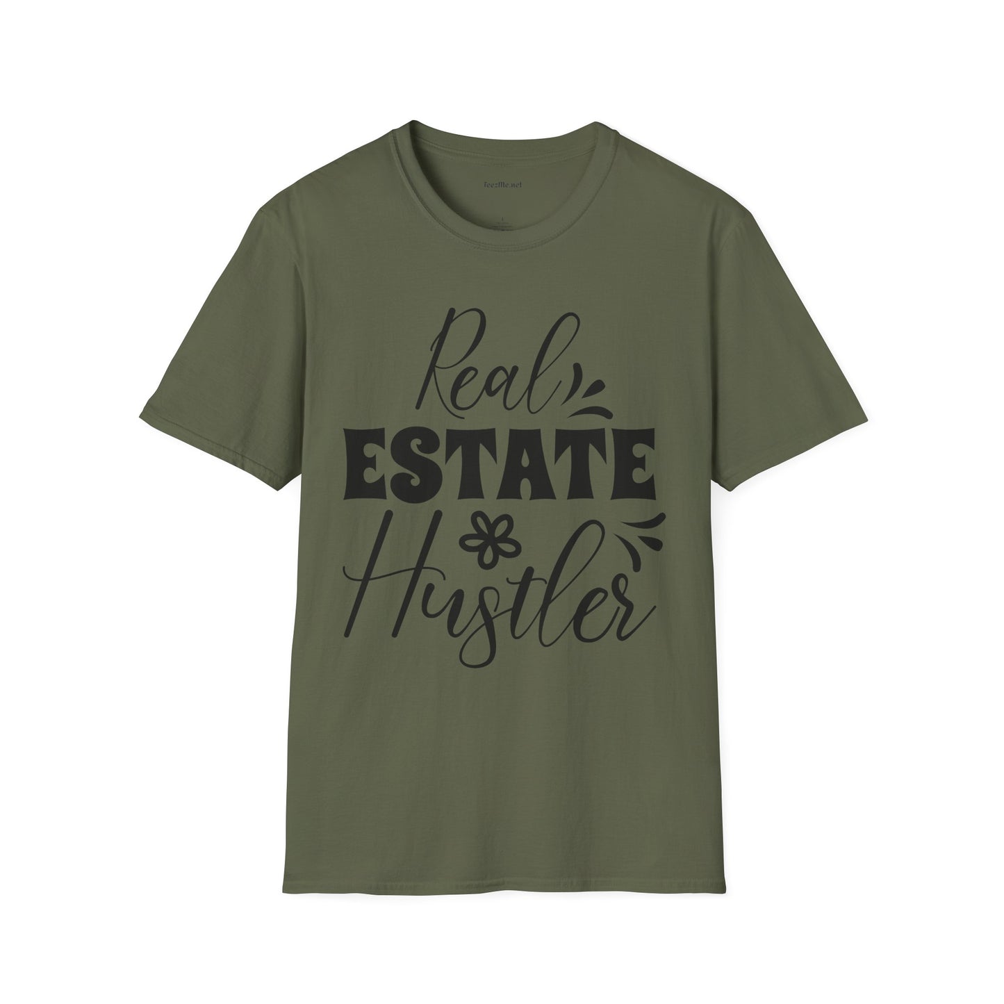 Real Estate Hustler Unisex Soft Style T-Shirt 100% Cotton Graphic