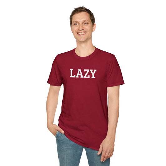 LAZY - Unisex Softstyle T-Shirt 100% Cotton Graphic
