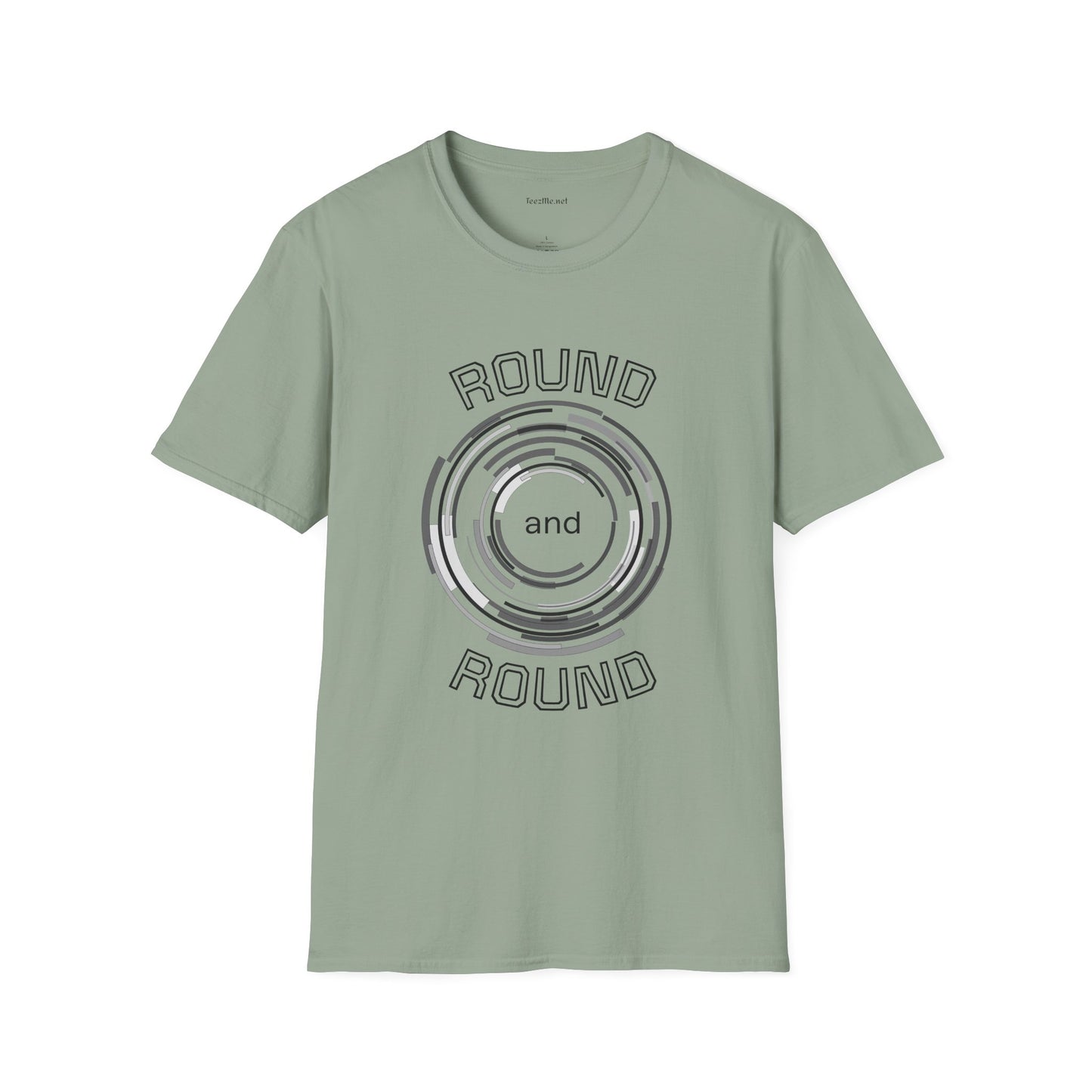 Round and Round - Unisex Softstyle T-Shirt 100% Cotton Graphic