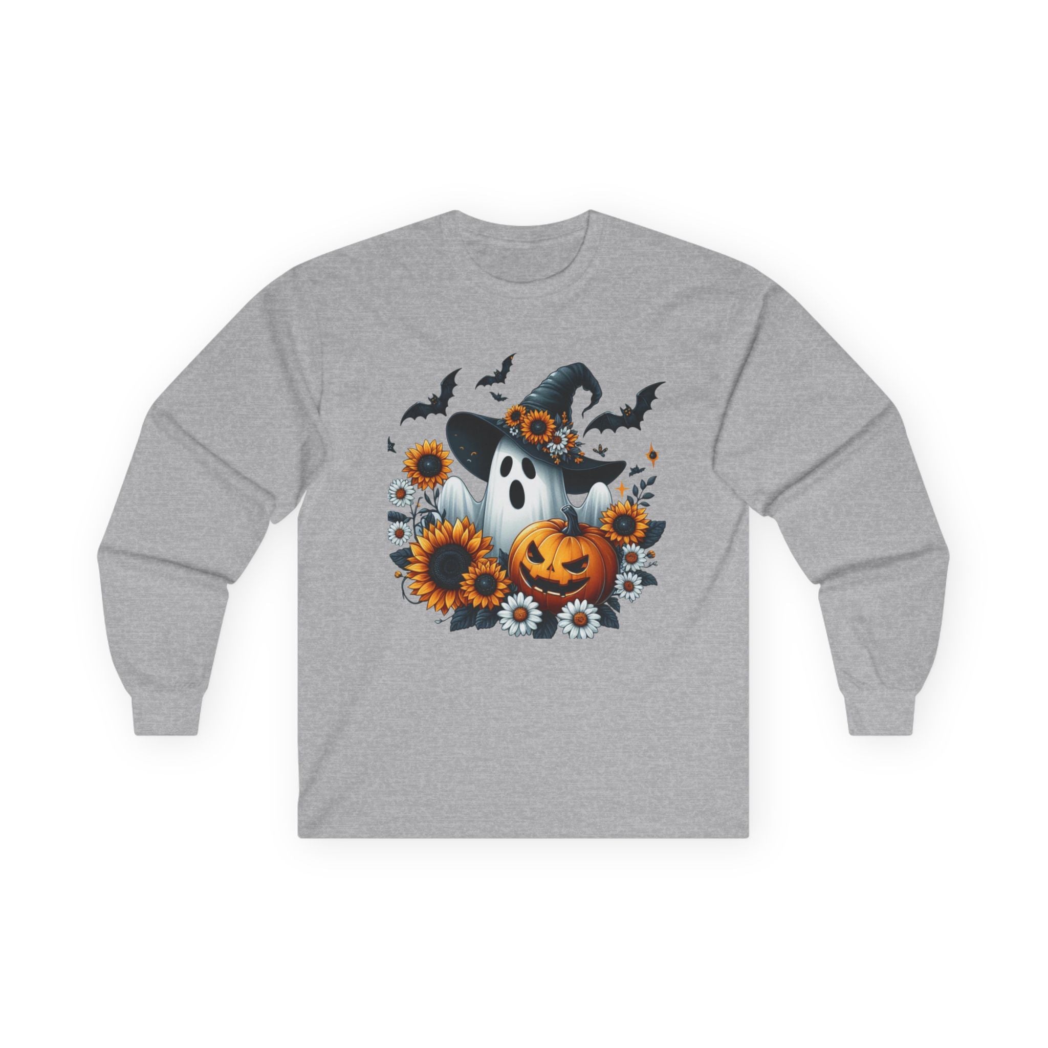 Pumpkin Ghost Harvest Unisex Ultra Cotton Long Sleeve Tee
