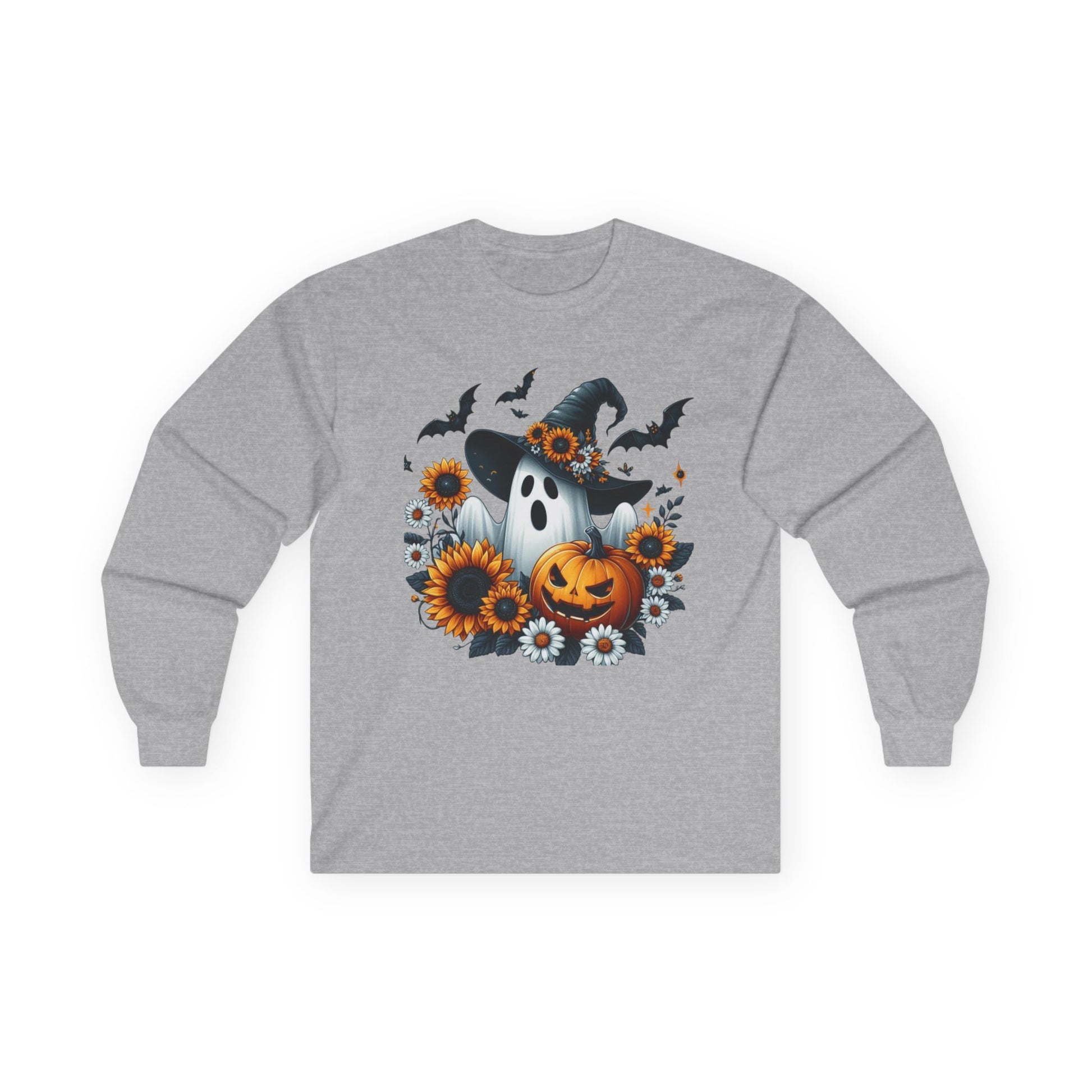 Pumpkin Ghost Harvest Unisex Ultra Cotton Long Sleeve Tee