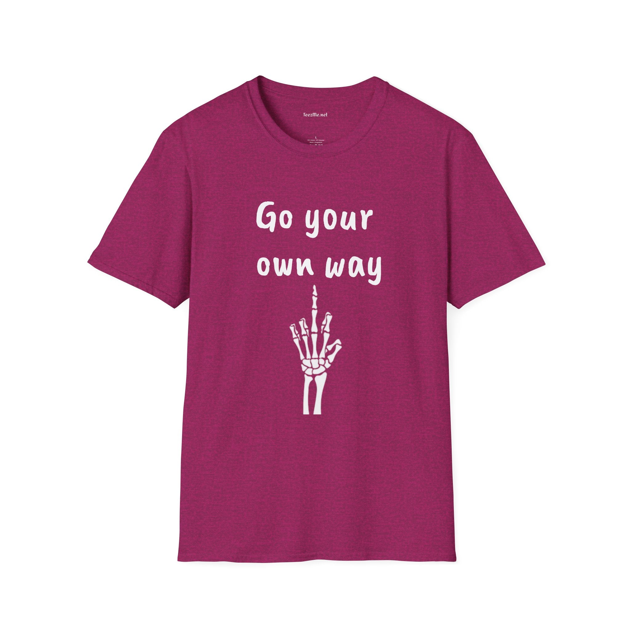 Go your own way - Unisex Softstyle T-Shirt 100% Cotton Graphic