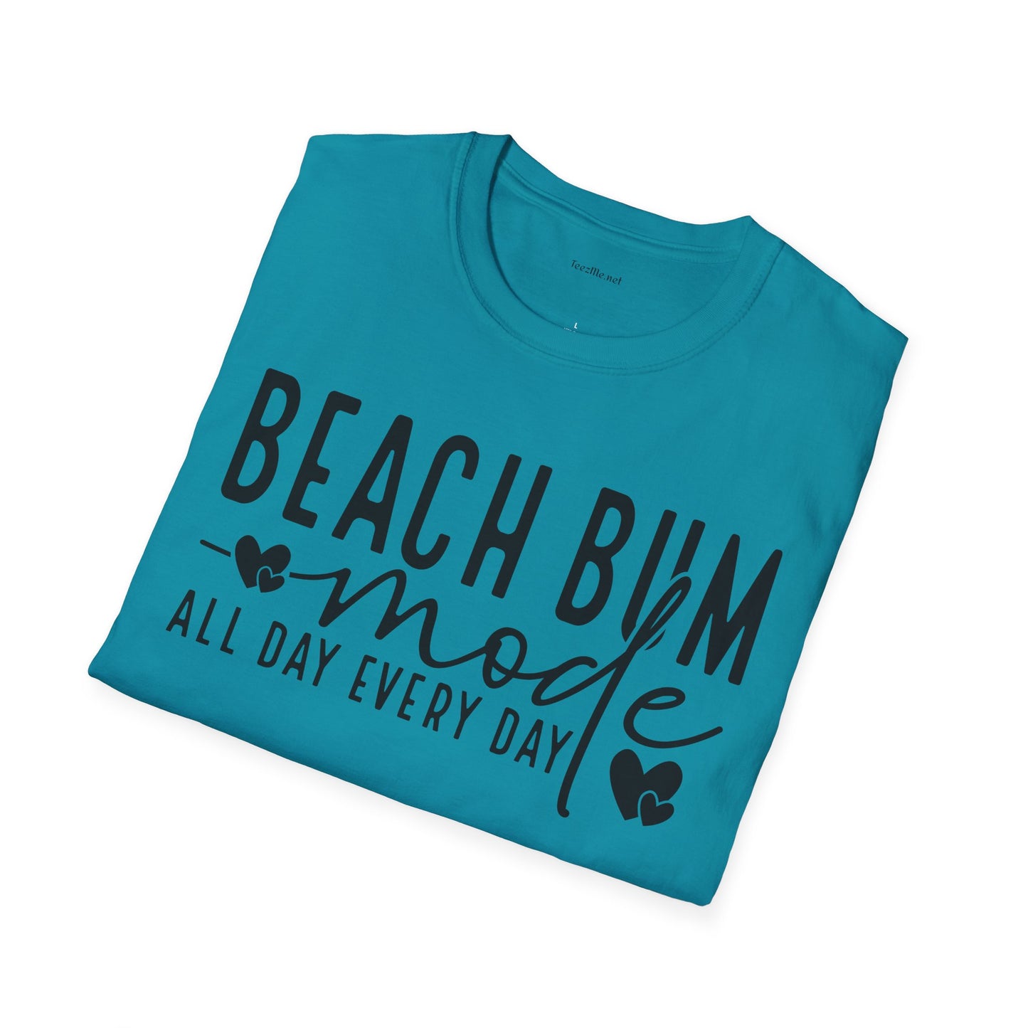 Beach Bum - Unisex Softstyle T-Shirt 100% Cotton Graphic