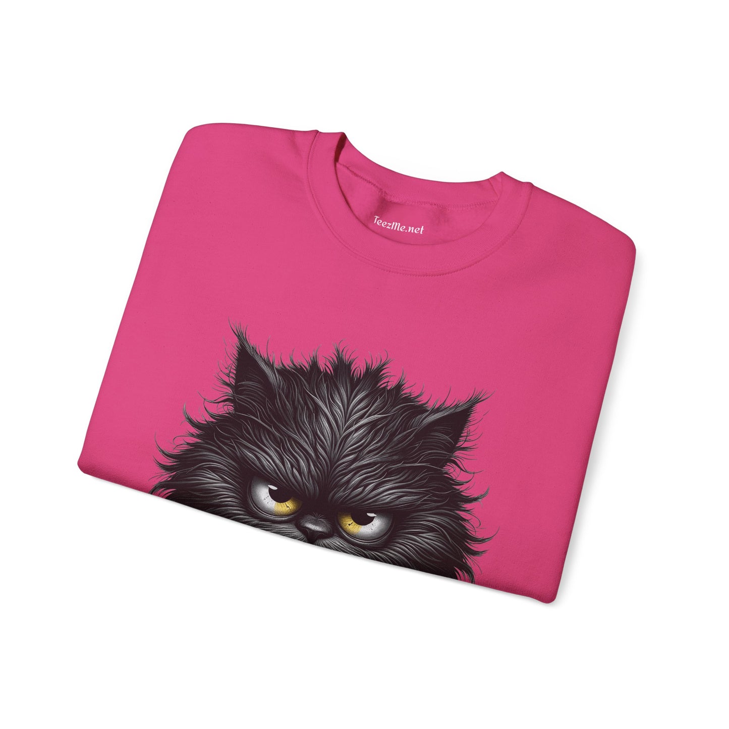 Adorable Grumpy Cat Unisex Heavy Blend™ Crewneck Sweatshirt Graphic
