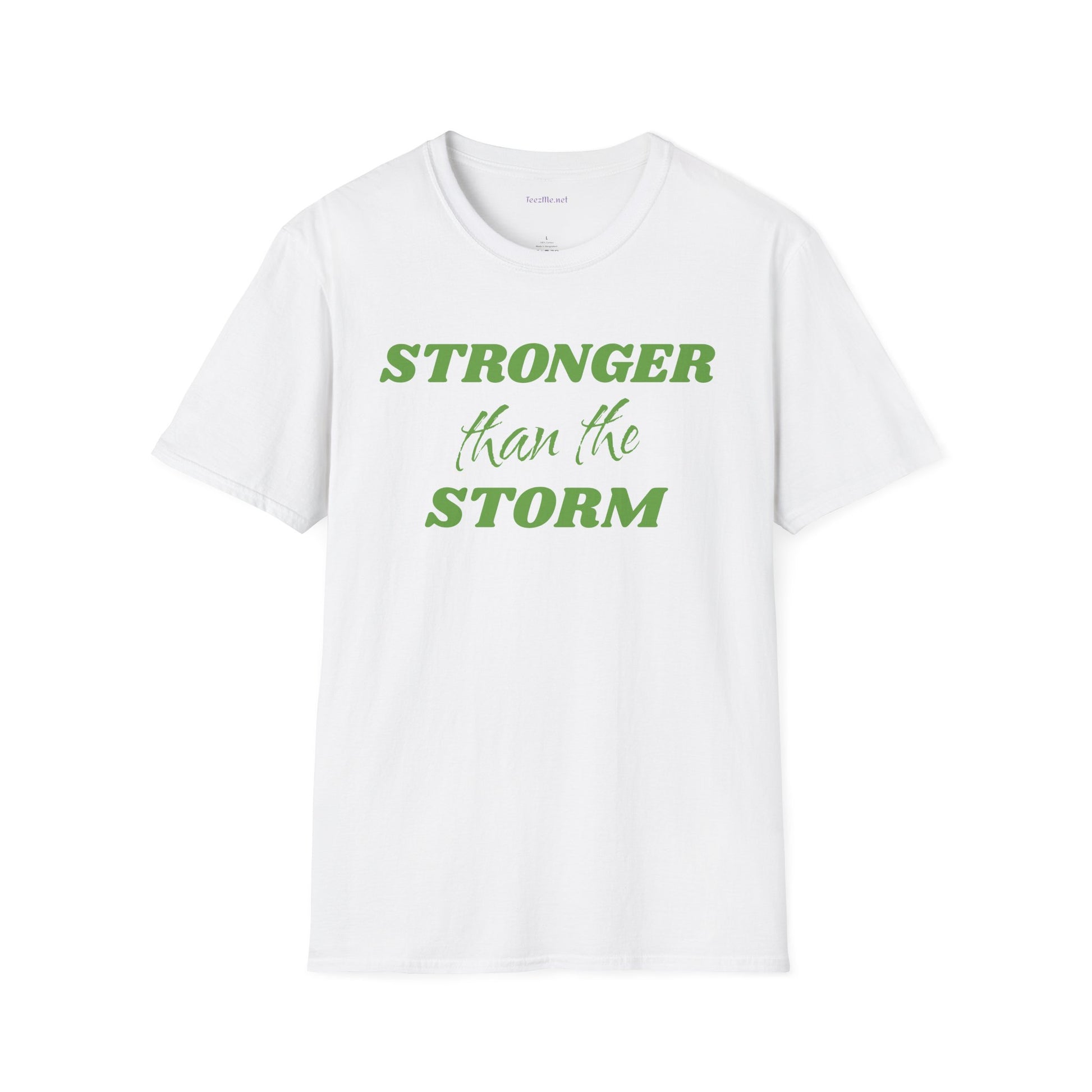 Stronger than the Storm Lymphoma Cancer Unisex Softstyle T-Shirt 100% Cotton Graphic