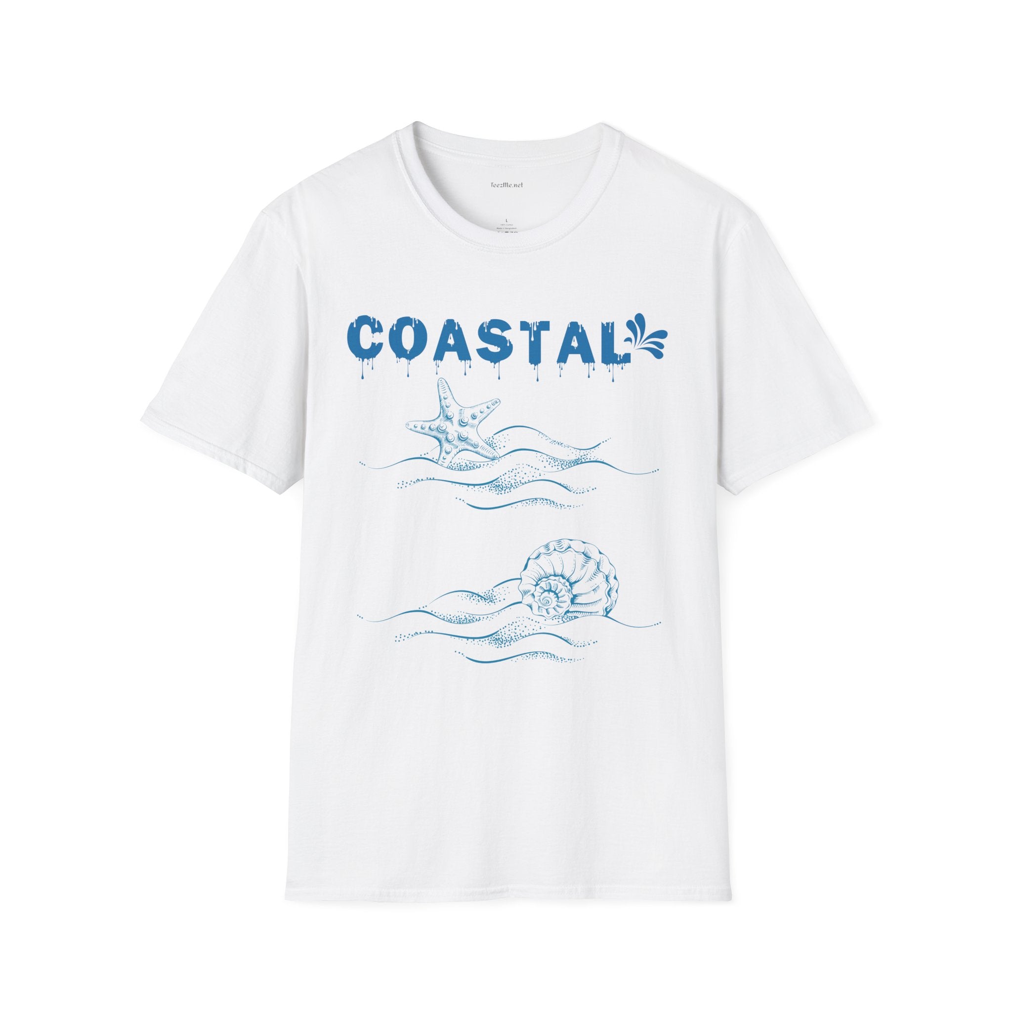 Coastal Unisex Softstyle T-Shirt 100% Cotton Graphic