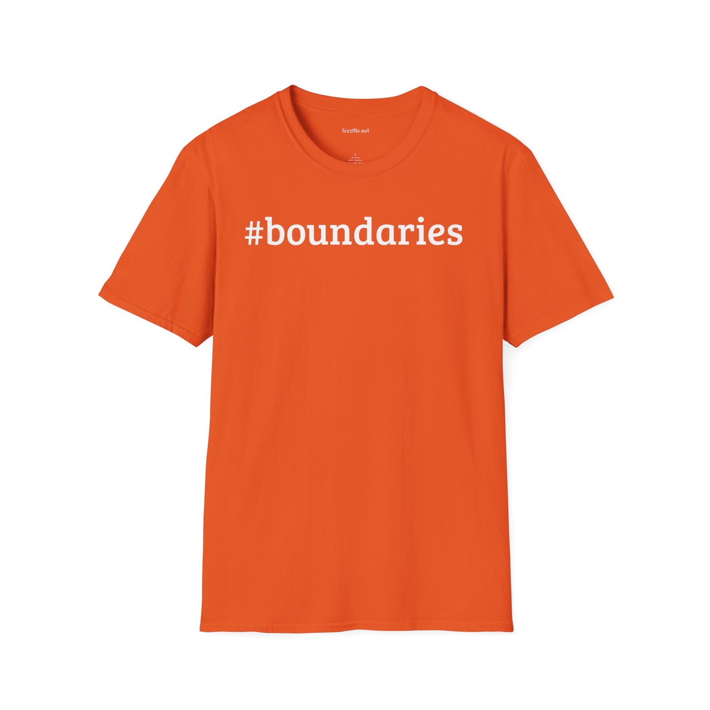 #boundaries Unisex Softstyle T-Shirt 100% Cotton Graphic