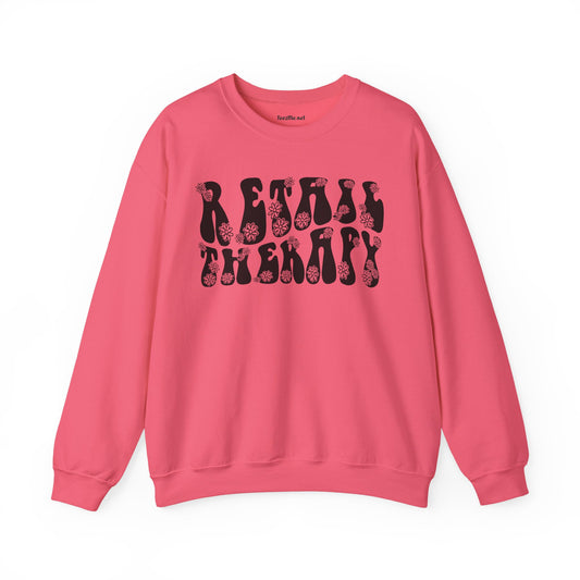 Retail Therapy Retro 01 Unisex Heavy Blend™ Crewneck Sweatshirt Graphic