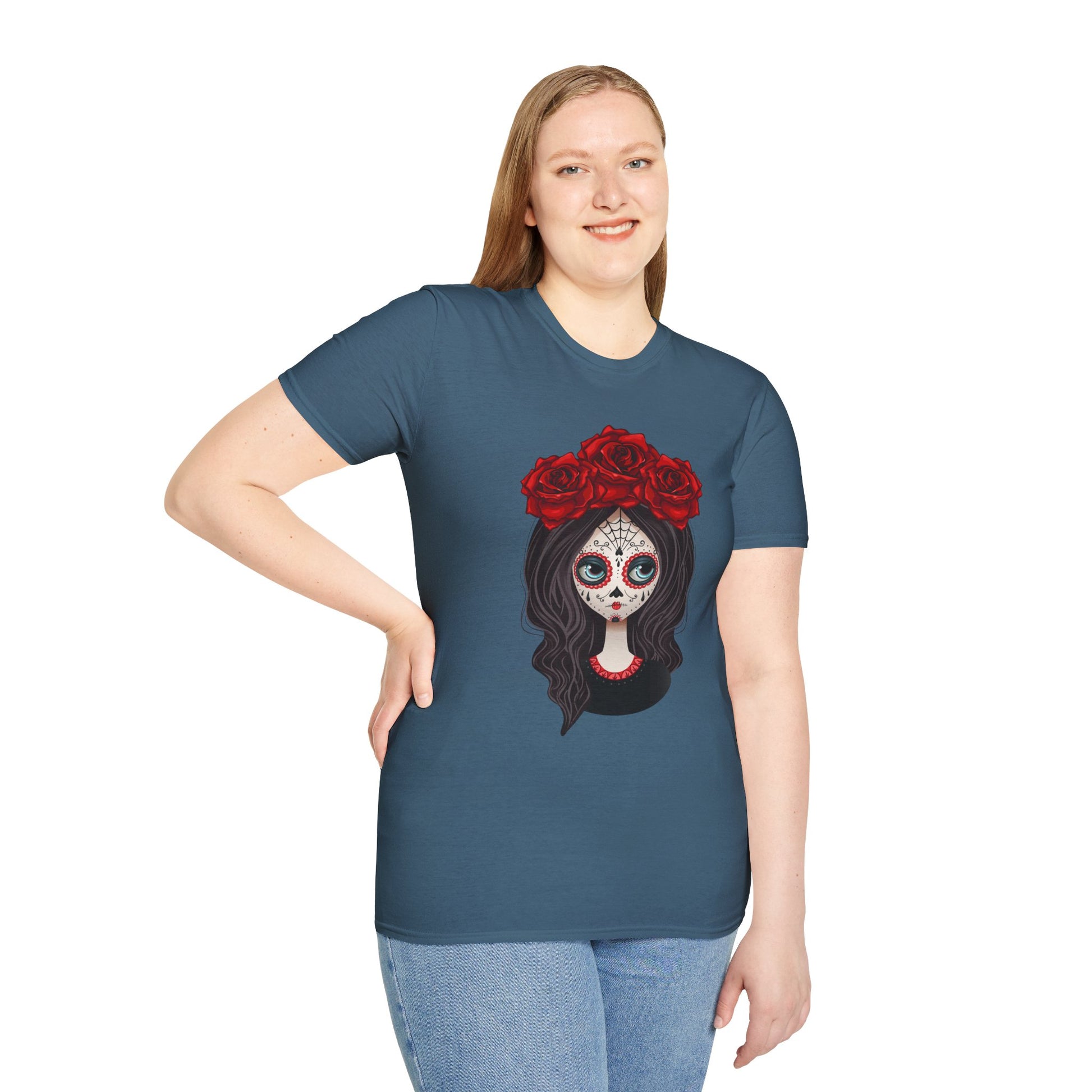 Zombie Girl - Unisex Softstyle T-Shirt 100% Cotton Graphic