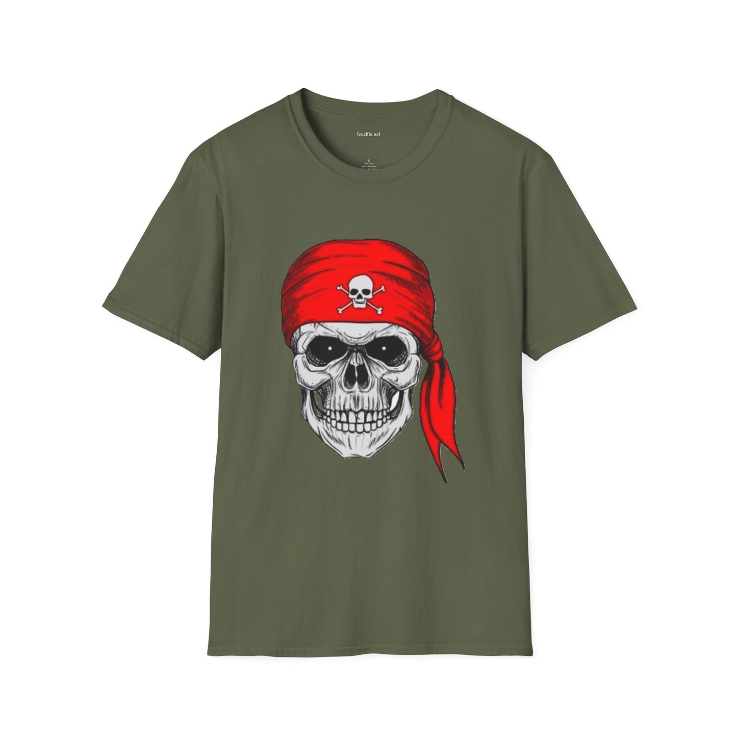 Pirate- Unisex Softstyle T-Shirt 100% Cotton Graphic