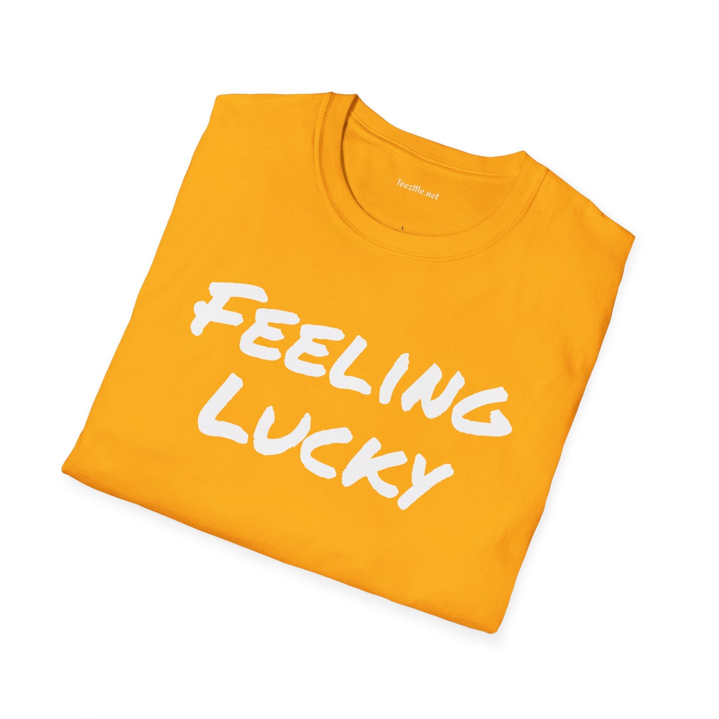 Feeling Lucky - Unisex Softstyle T-Shirt 100% Cotton Graphic