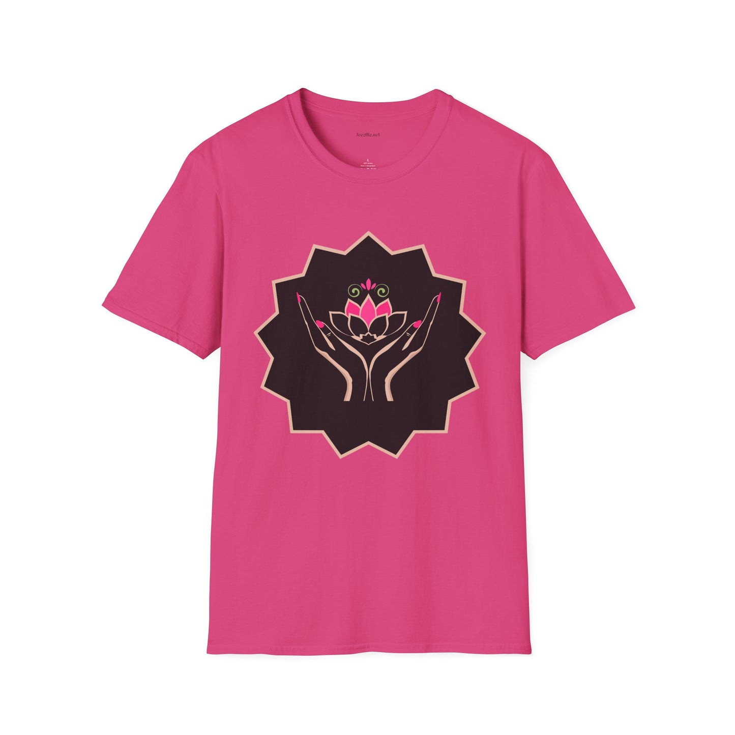 Pink Lotus - Unisex Softstyle T-Shirt 100% Cotton Graphic