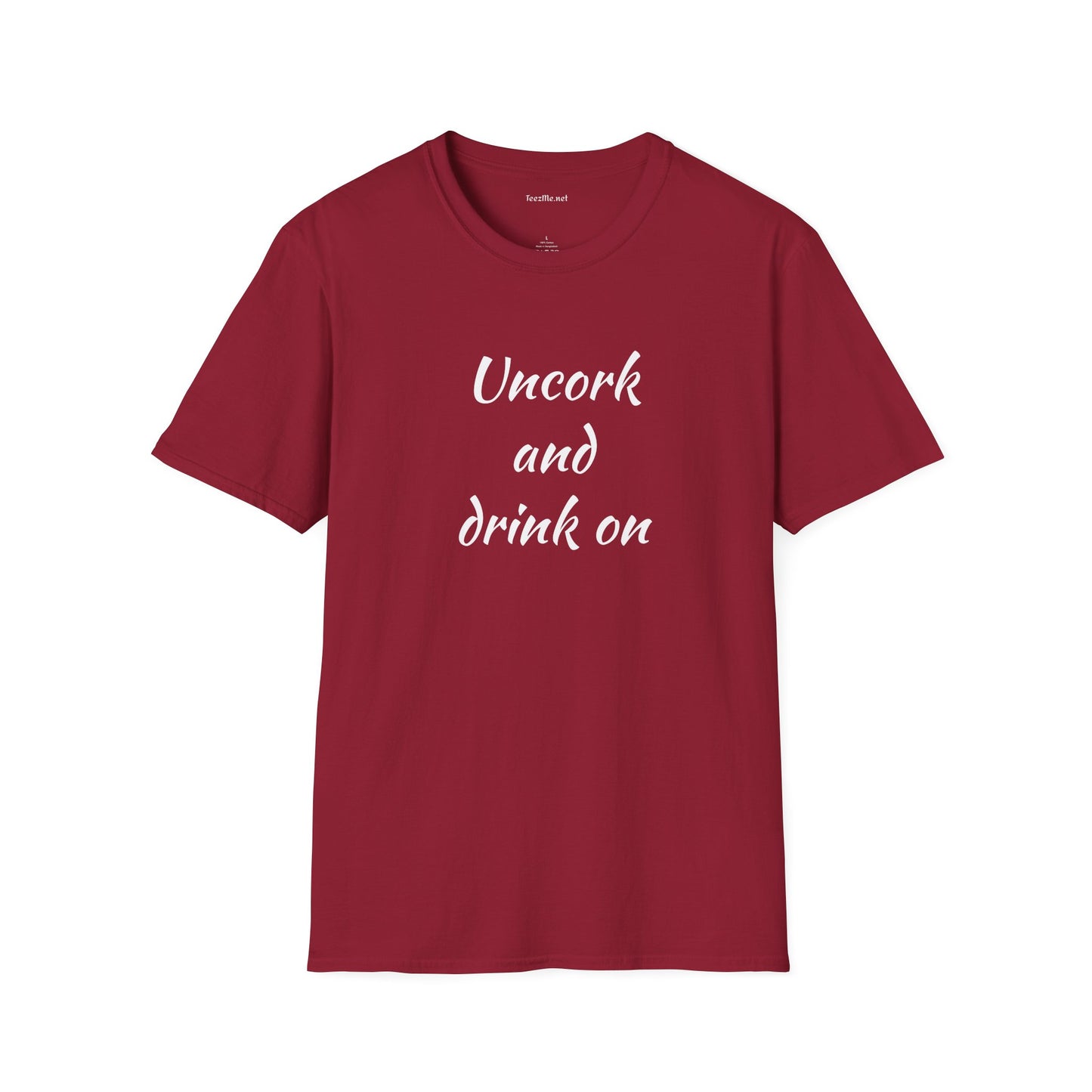 Uncork - Unisex Softstyle T-Shirt 100% Cotton Graphic