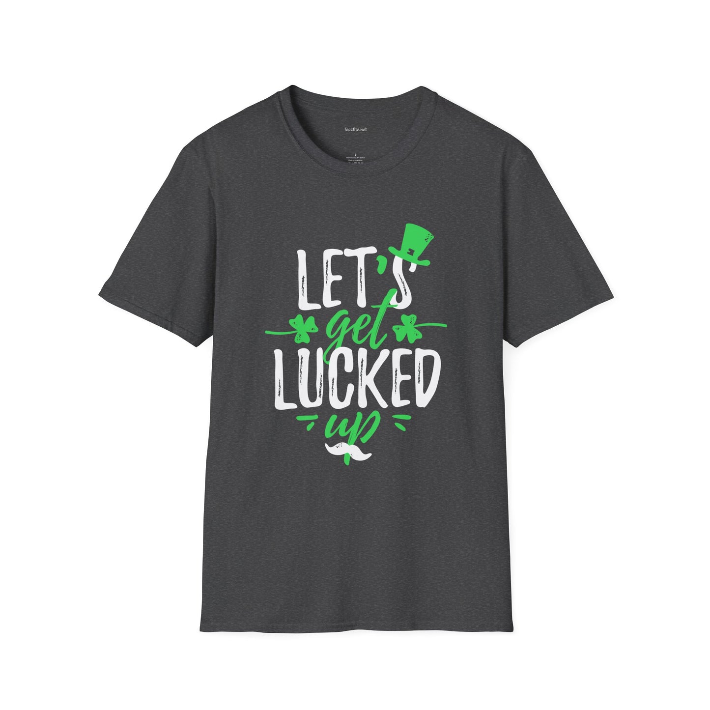 Let's Get Lucked Unisex Softstyle T-Shirt 100% Cotton Graphic