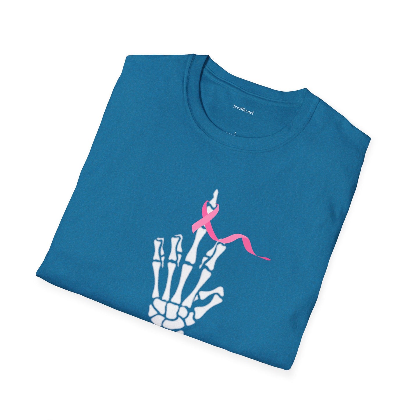 Give Cancer the bird - Unisex Softstyle T-Shirt 100% Cotton Graphic