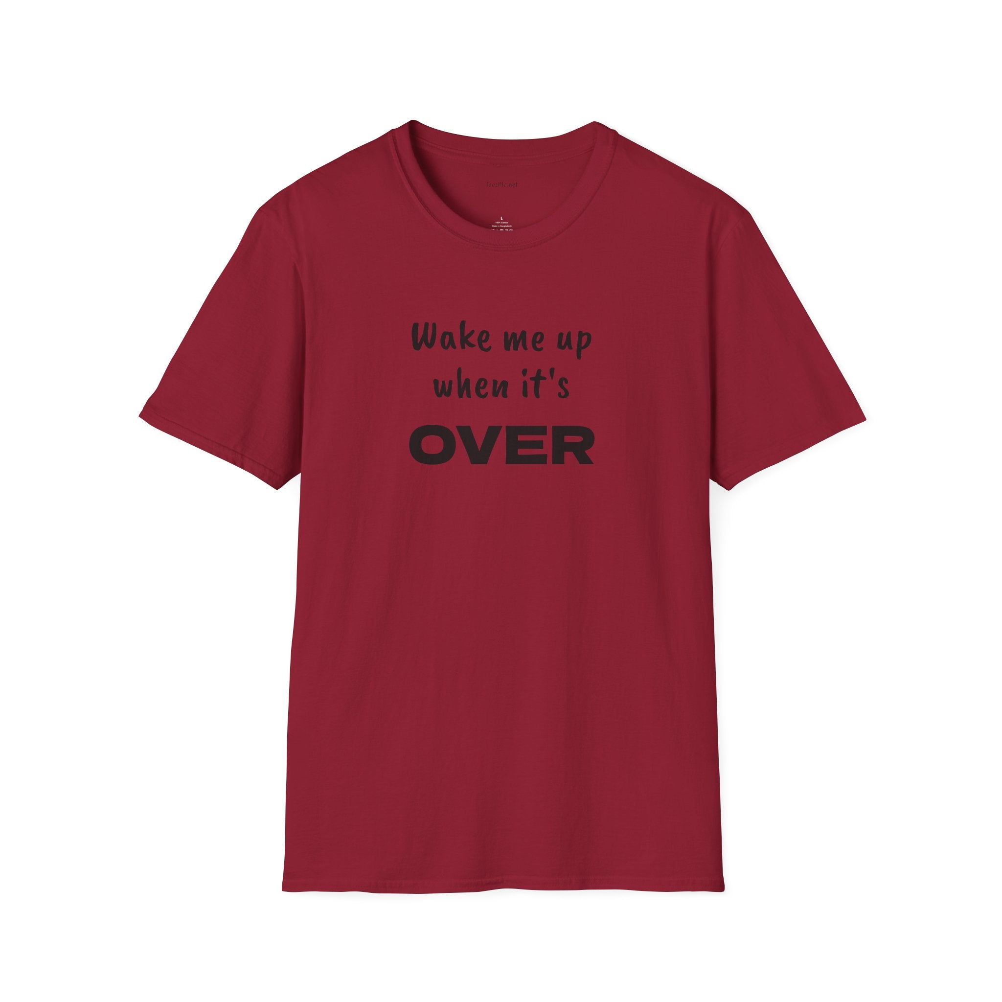 Wake me up - Unisex Softstyle T-Shirt 100% Cotton Graphic