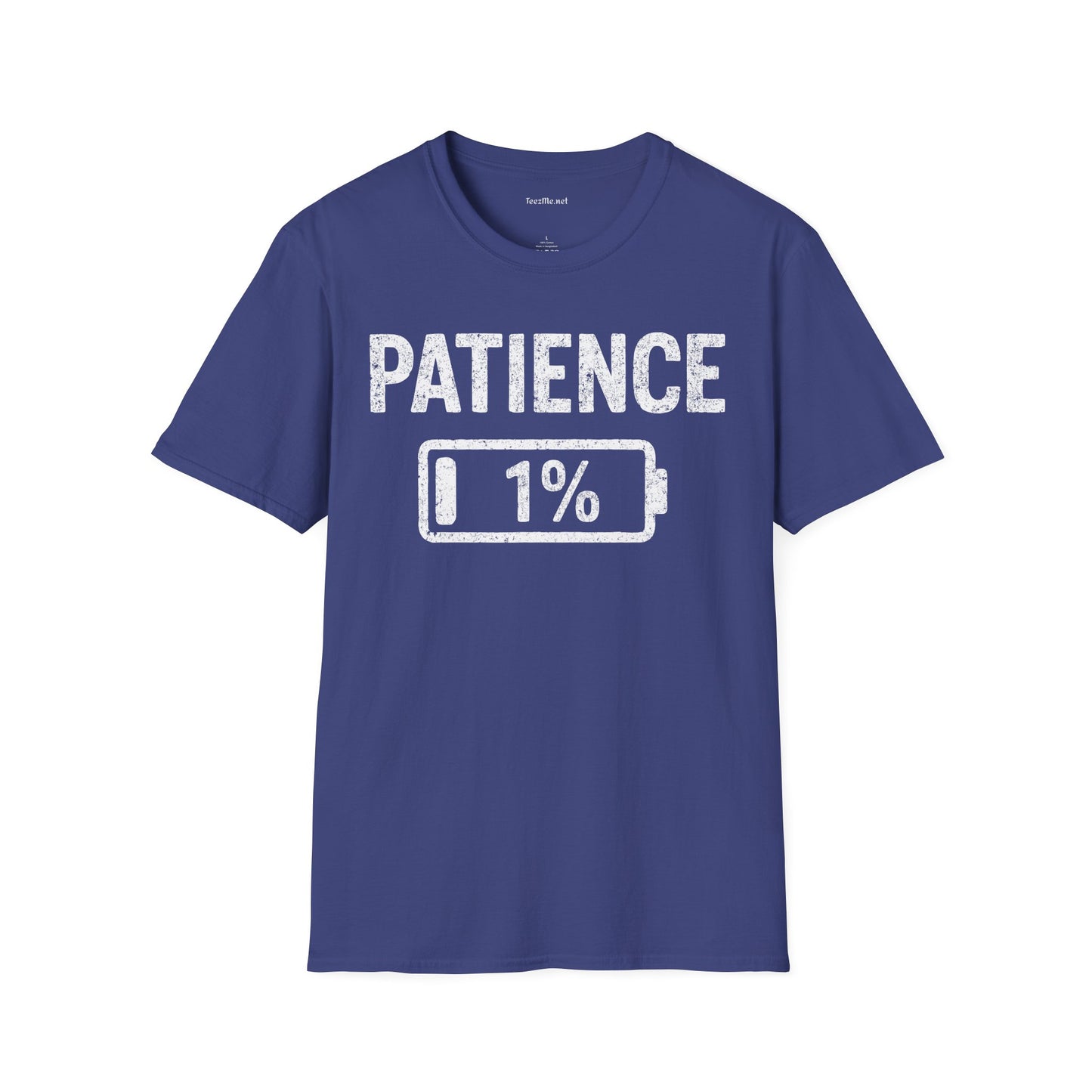 Patience 1% Unisex Softstyle T-Shirt 100% Cotton