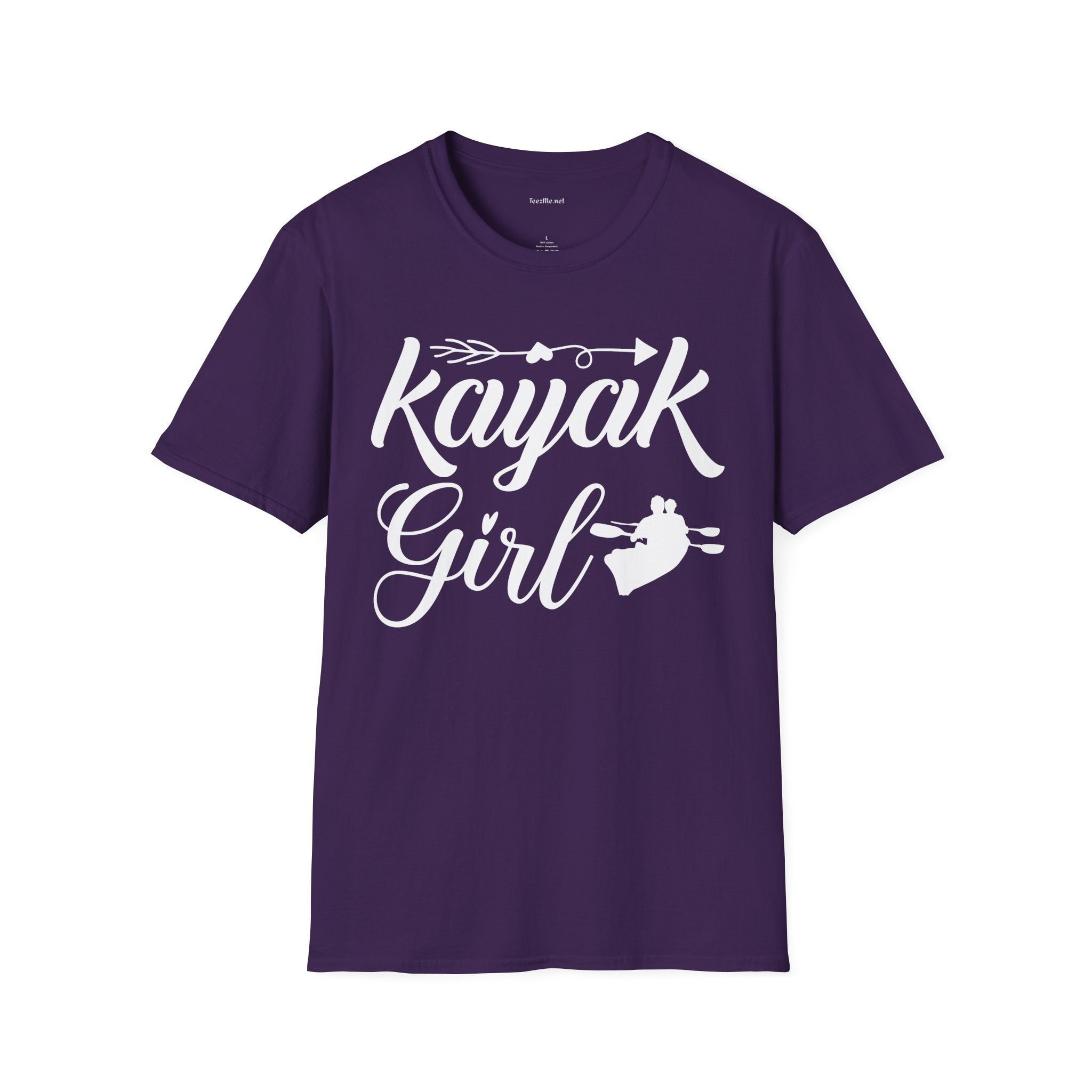 Kayak Girl - Unisex Softstyle T-Shirt 100% Cotton Graphic