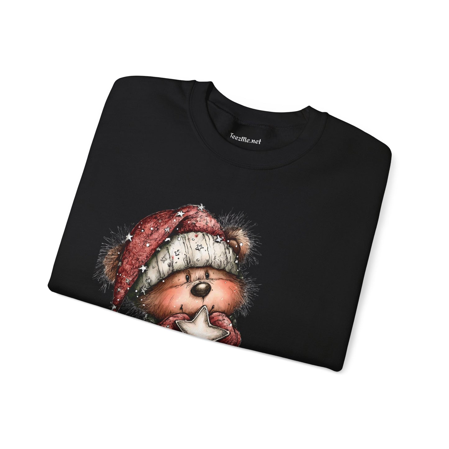 Whimsical Christmas Bear Unisex Heavy Blend™ Crewneck Sweatshirt