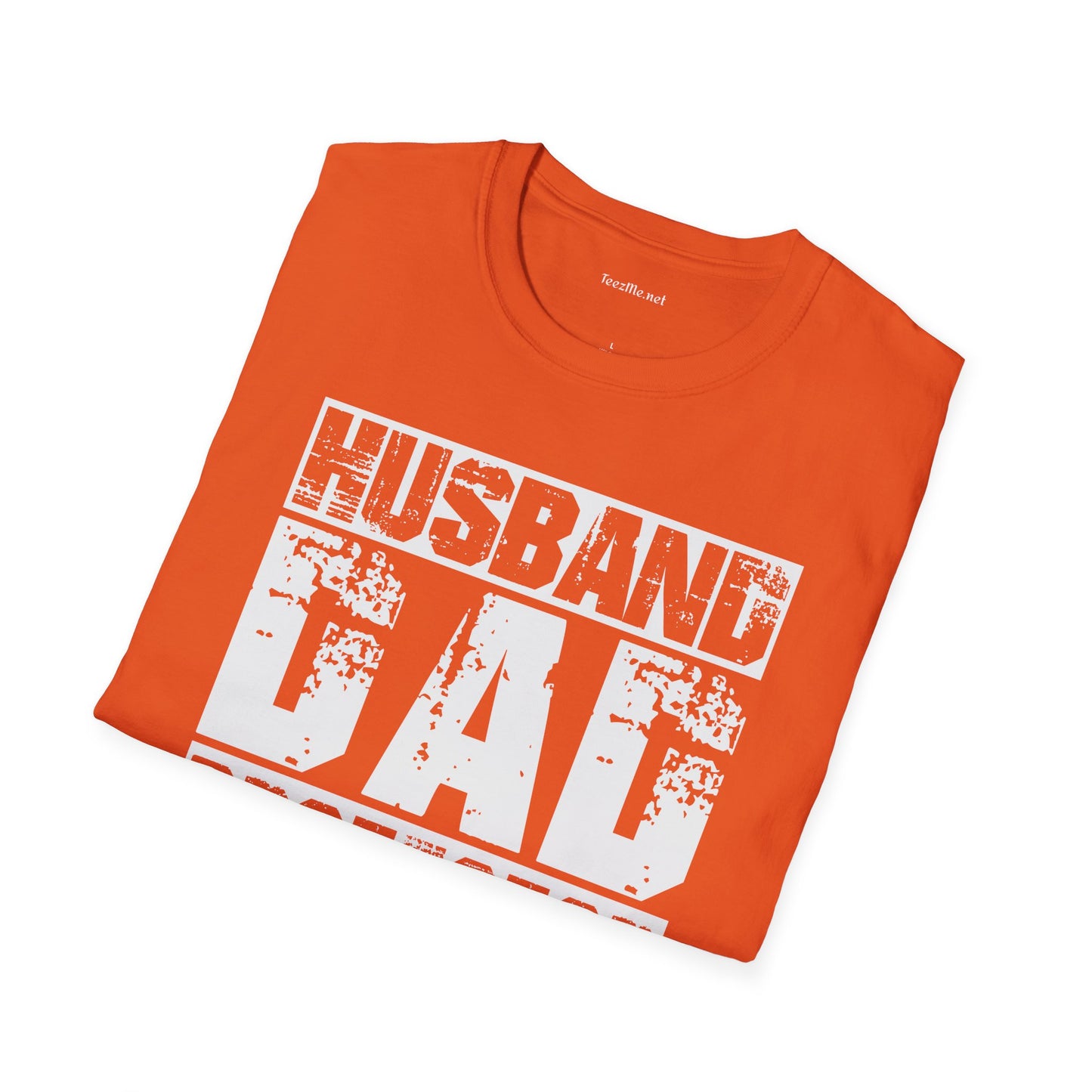 Husband Dad Protector Hero Unisex Soft Style T-Shirt 100% Cotton Graphic