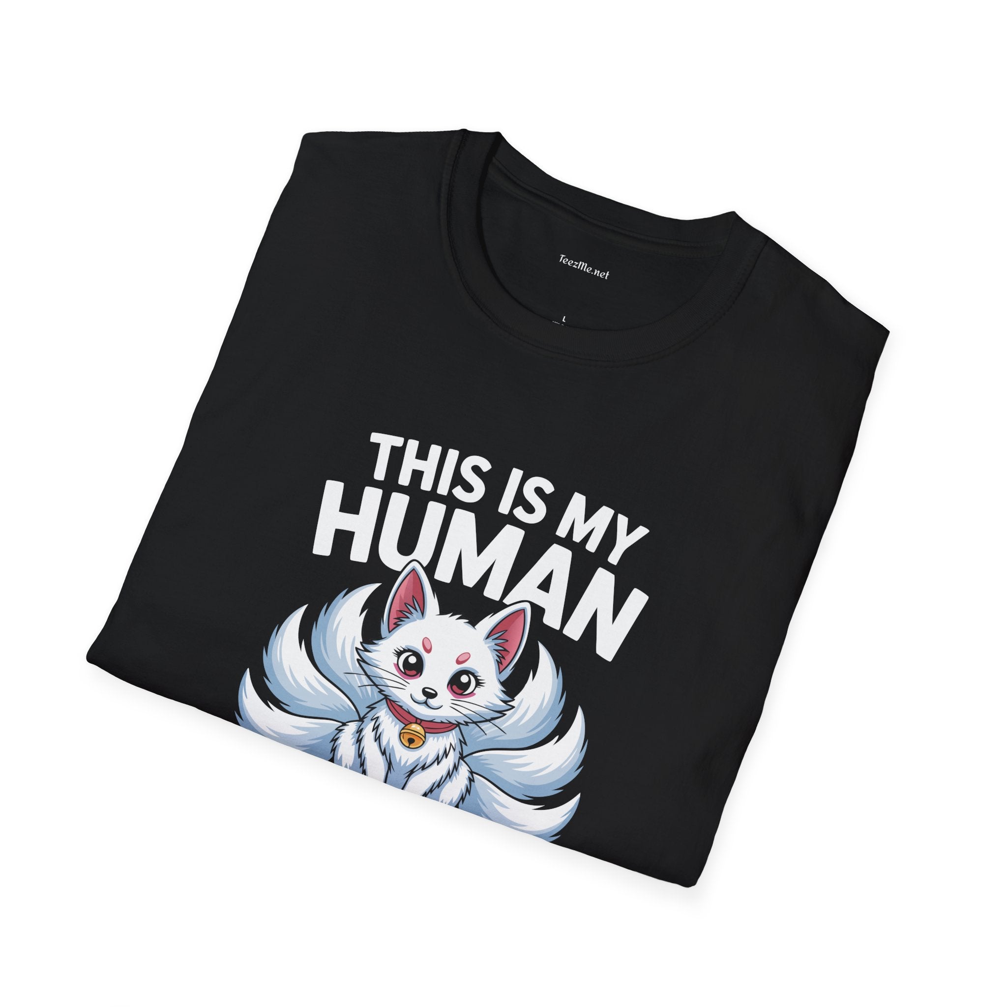 This Is My Human Costume Kitsune Unisex Softstyle T-Shirt 100% Cotton Graphic