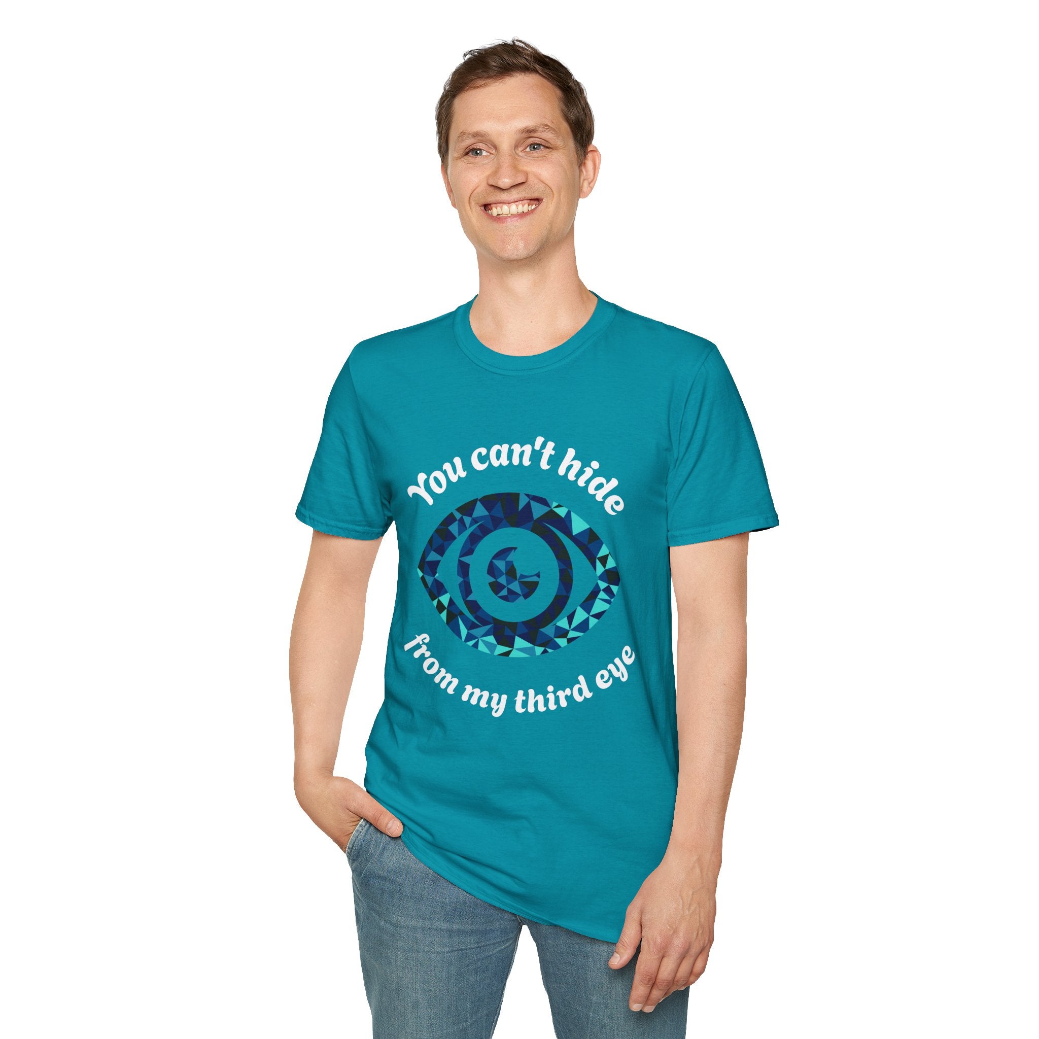 You can't hide from my third eye - Unisex Softstyle T-Shirt 100% Cotton Graphic