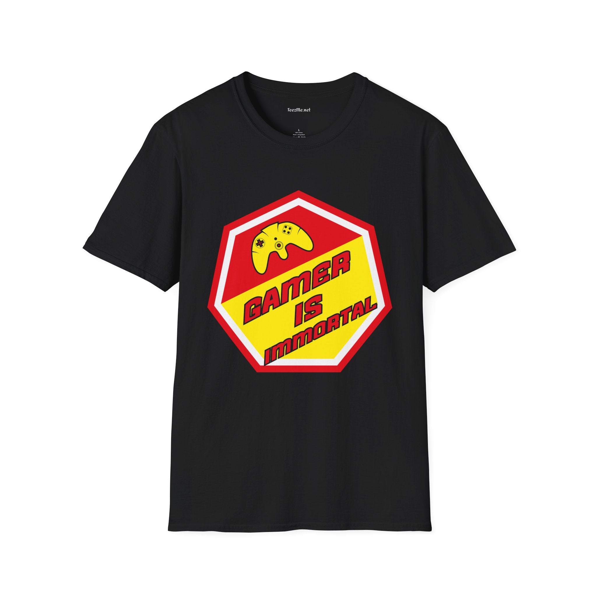 Gamer is Immortal Unisex Softstyle T-Shirt 100% Cotton Graphic