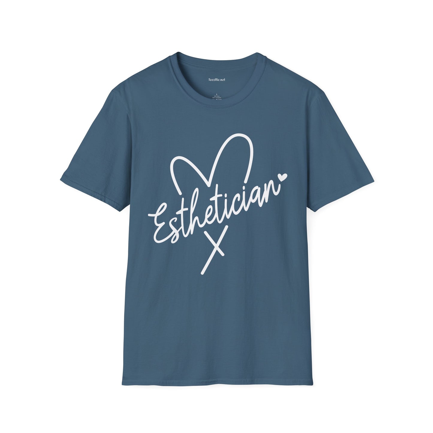 Esthetician with heart 01 Unisex Soft Style T-Shirt 100% Cotton Graphic