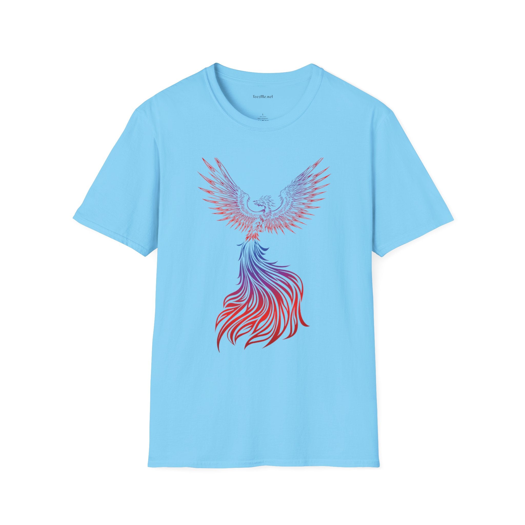 Phoenix rising (image)- Unisex Softstyle T-Shirt 100% Cotton Graphic